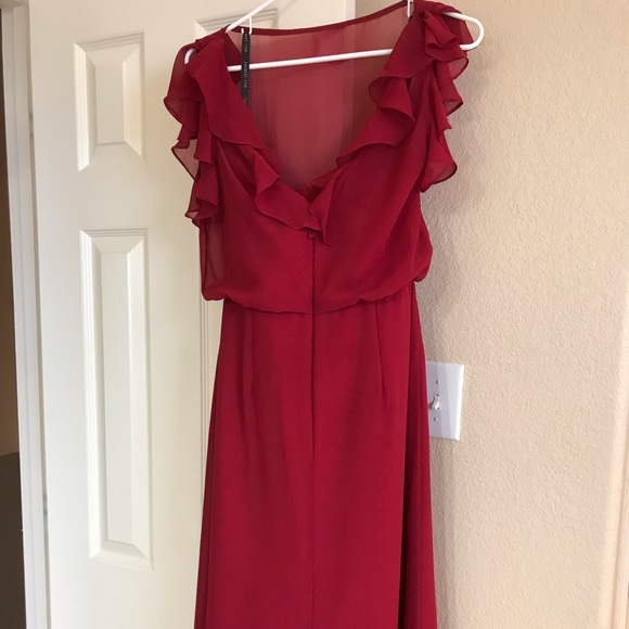 Bill Levkoff Style 1602 in Cranberry - Picture 2 of 2